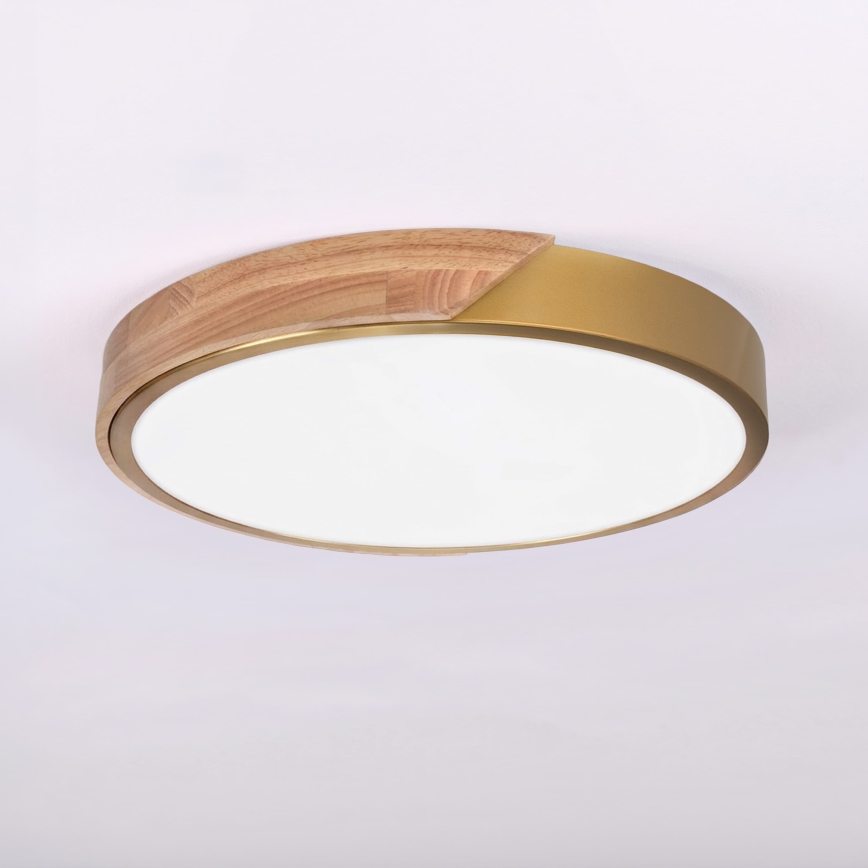 BRILAGI - Plafonnier LED PILANA LED/24W/230V chêne/doré Ø 30 cm