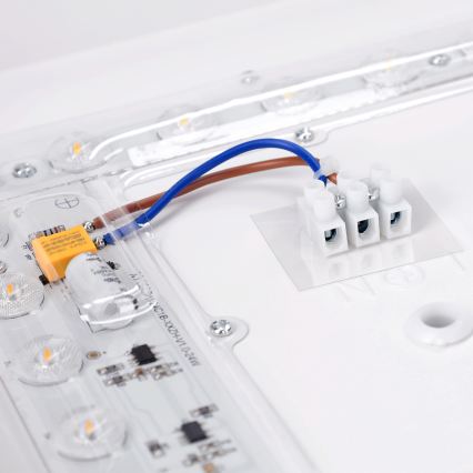 Brilagi - Plafonnier LED PILANA LED/24W/230V chêne/noir 32x32 cm
