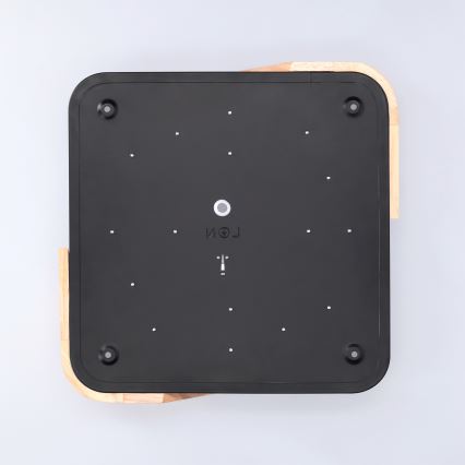 Brilagi - Plafonnier LED PILANA LED/24W/230V chêne/noir 32x32 cm