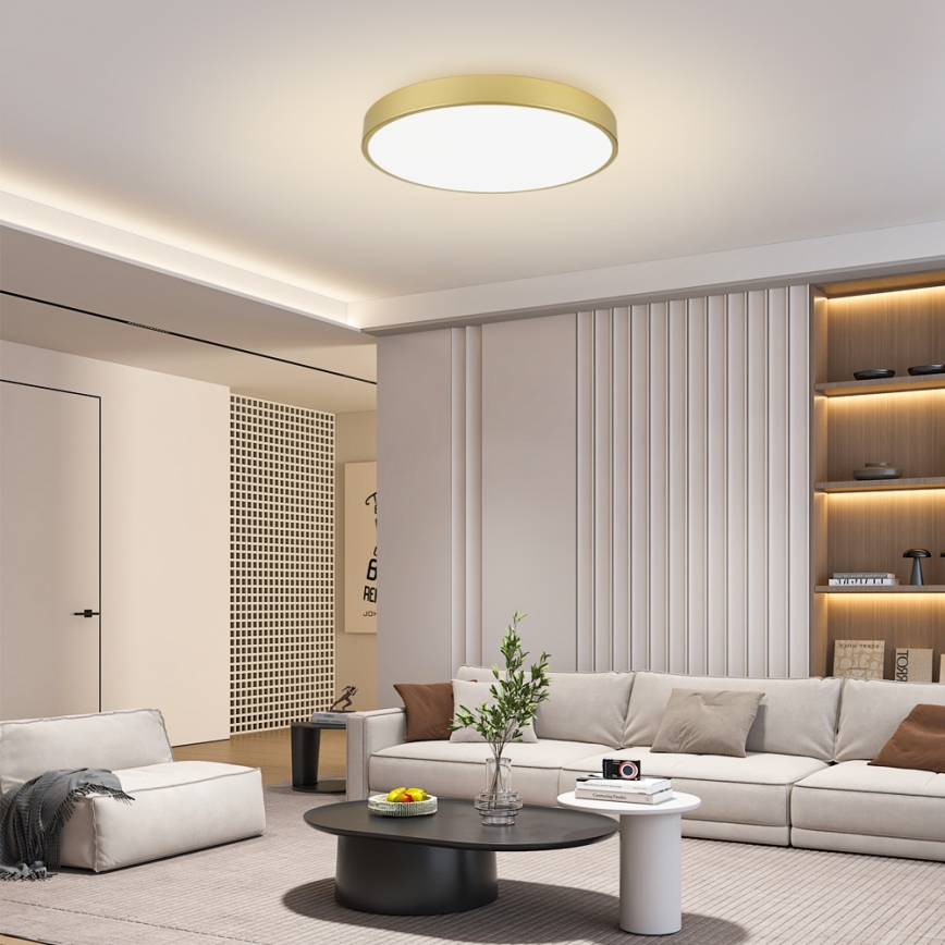 Brilagi - Plafonnier LED POOL LED/100W/230V 3000/4000/6000K Ø 80 cm doré