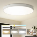 Brilagi - Plafonnier LED POOL 180 W 230 V 3000/4000/6000 K Ø 120 cm, blanc
