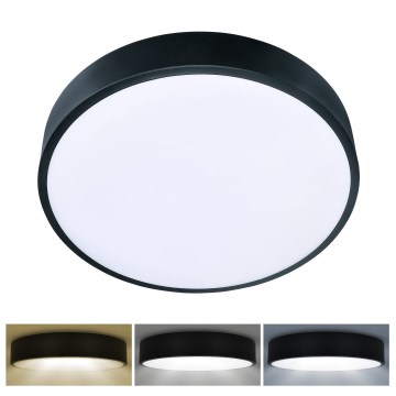 Brilagi - Plafonnier LED POOL 36W/230V 3000/4000/6000K Ø 30 cm noir