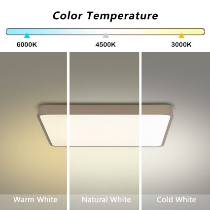 Brilagi - Plafonnier LED POOL 36W/230V 3000/4500/6000K 40x40 cm beige