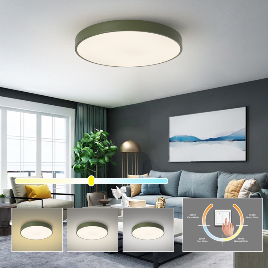 Brilagi - Plafonnier LED POOL LED/60W/230V 3000/4000/6000K Ø 60 cm vert