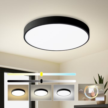 Brilagi - Plafonnier LED POOL 60 W / 230 V / 3000/4000/6000 K / Ø 60 cm / noir