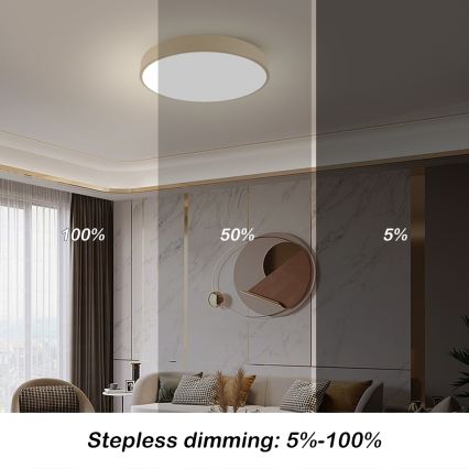 Brilagi - Plafonnier POOL LED/60W/230V 3000/4500/6000K Ø 60 cm beige