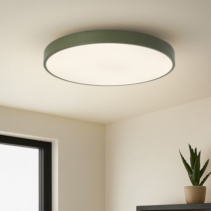 Brilagi - Plafonnier LED POOL, 60 W, 230 V, températures de couleur 3000/4000/6000 K, Ø 60 cm, vert