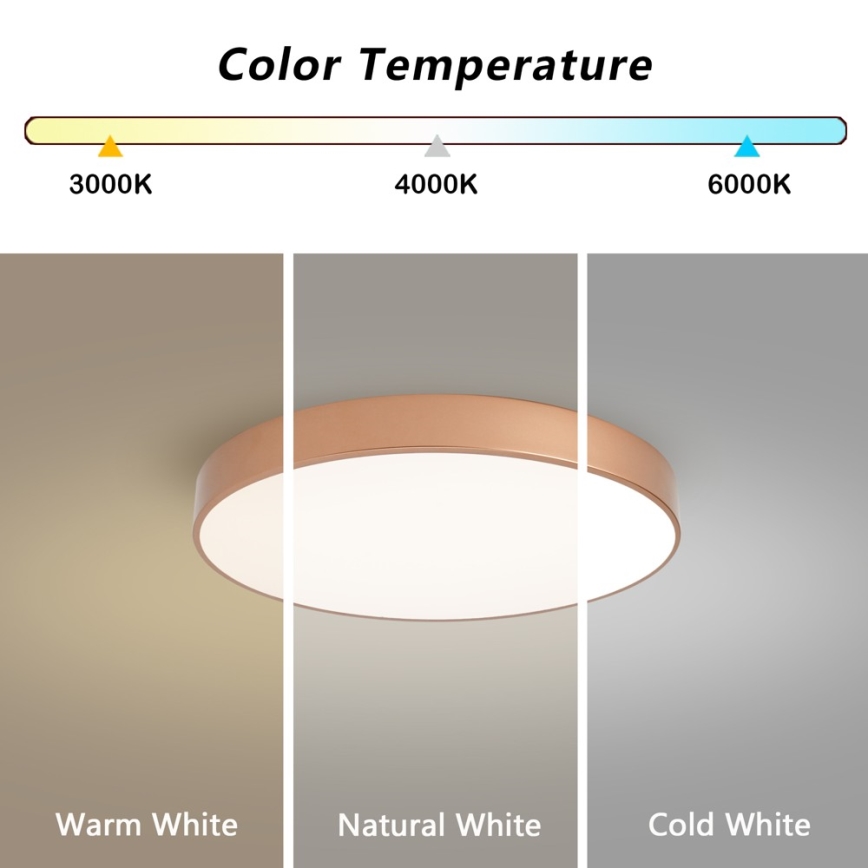 Brilagi - plafonnier LED POOL LED/60W/230V 3000/4000/6000K Ø 50 cm bronze