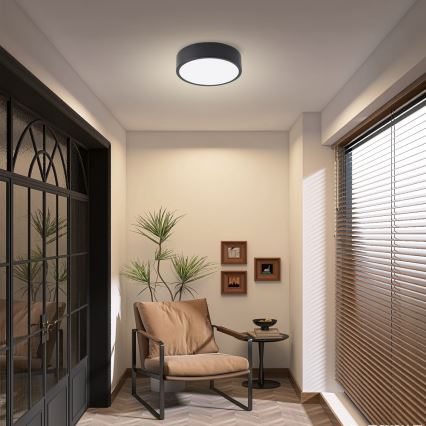 Brilagi - Plafonnier LED POOL LED/18W/230V 3000/4000/6000K Ø 20 cm noir