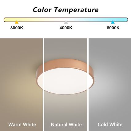 BRILAGI - LED Plafonnier POOL LED/36W/230V 3000/4000/6000K pr. 30 cm cuivré