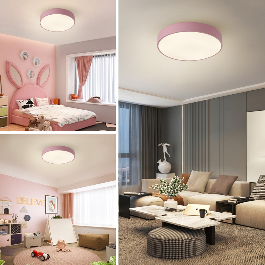 Brilagi - Plafonnier LED POOL LED/48W/230V 3000/4000/6000K Ø 40 cm rose