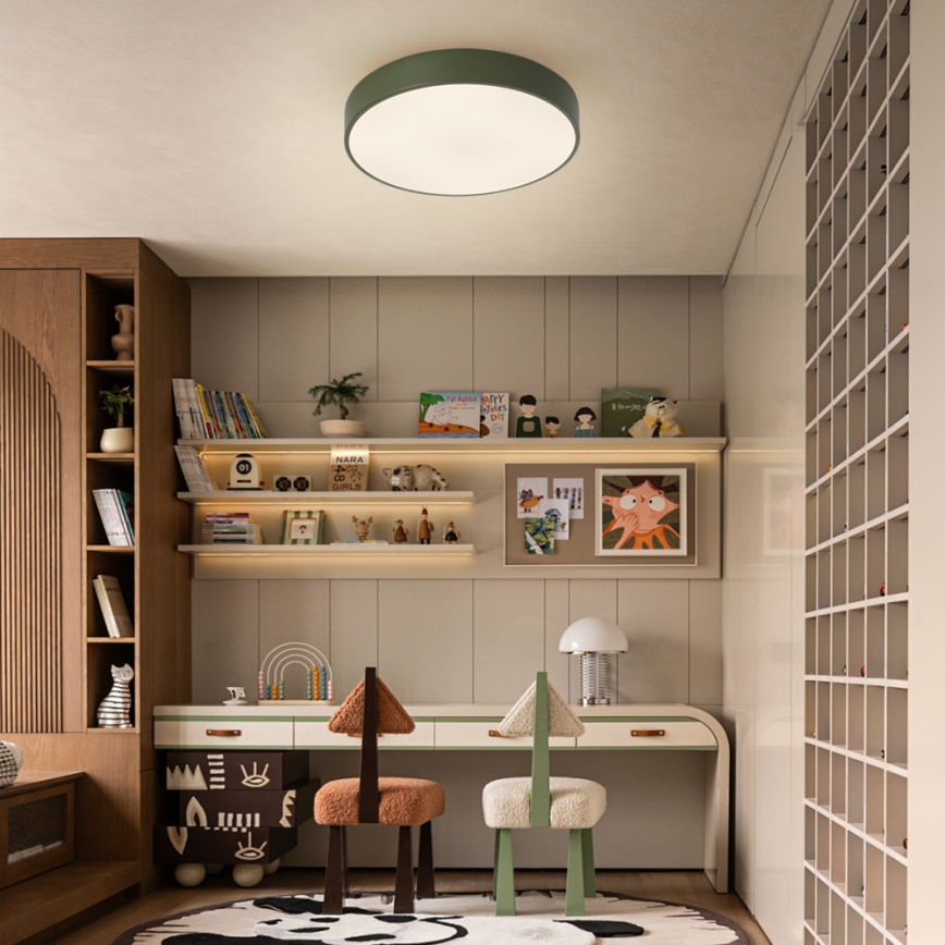 Brilagi - Plafonnier LED POOL LED/48W/230V 3000/4000/6000K Ø 40 cm vert