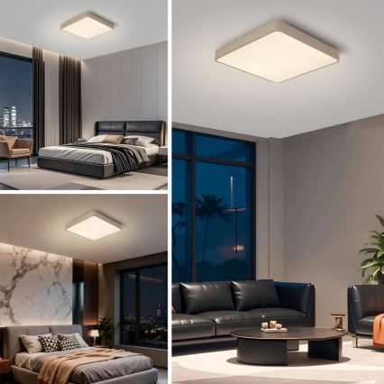 Brilagi - Plafonnier LED POOL LED/48W/230V 3000/4500/6000K 50x50 cm beige