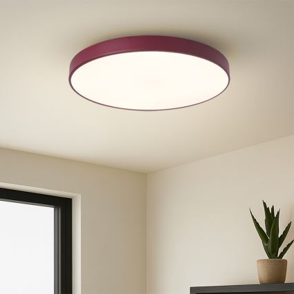 Brilagi - Plafonnier LED POOL, 60W, 230V, 3000/4000/6000 K, Ø 50 cm, bordeaux