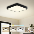 Brilagi - Plafonnier LED POOL SQUARE LED/36W/230V 3000/4000/6000K 40x40 cm noir