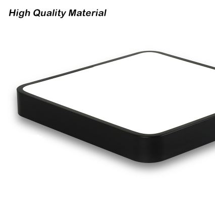 Brilagi - Plafonnier LED POOL SQUARE LED/36W/230V 3000/4500/6000K 40x40 cm noir