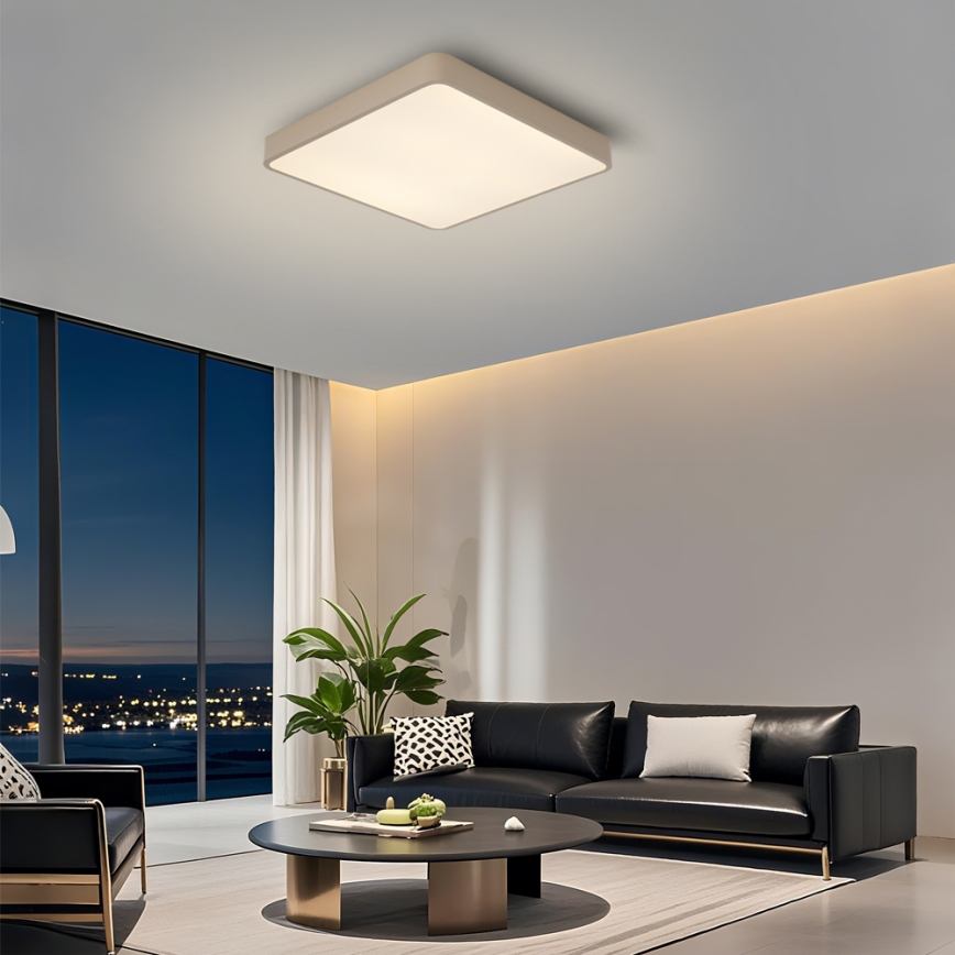 BRILAGI - Plafonnier LED POOL SQUARE LED/48W/230V 3000/4000/6000K 50x50 cm beige