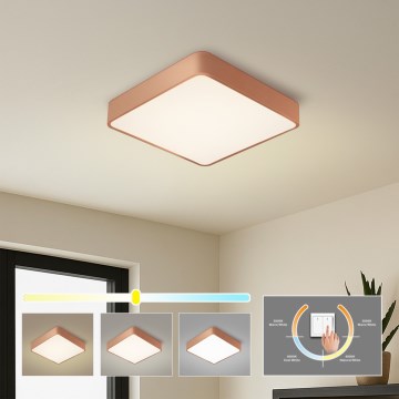 Brilagi - plafonnier LED POOL SQUARE LED/48W/230V 3000/4000/6000K 50x50 cm bronze