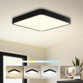 Brilagi - Plafonnier LED POOL SQUARE LED/48W/230V 3000/4000/6000K 50x50 cm noir