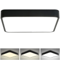 Brilagi - Plafonnier LED POOL SQUARE LED/48W/230V 3000/4500/6000K 50x50 cm noir