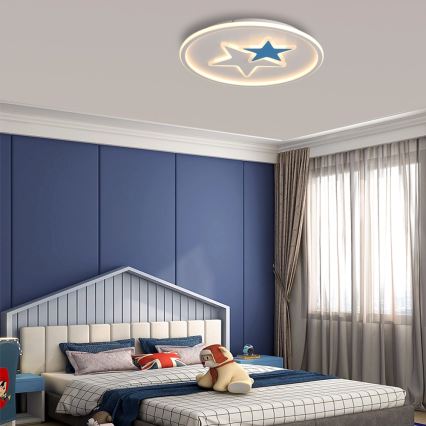 Brilagi - Plafonnier LED pour chambre d'enfant STARS LED/35W/230V Ø 53 cm