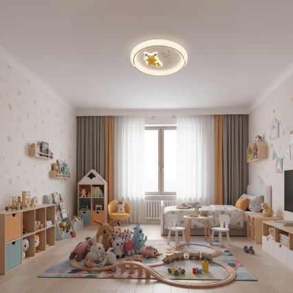 Brilagi - Plafonnier LED pour enfants THUNDER LED/90W/230V 3000/4500/6000K Ø 50 cm