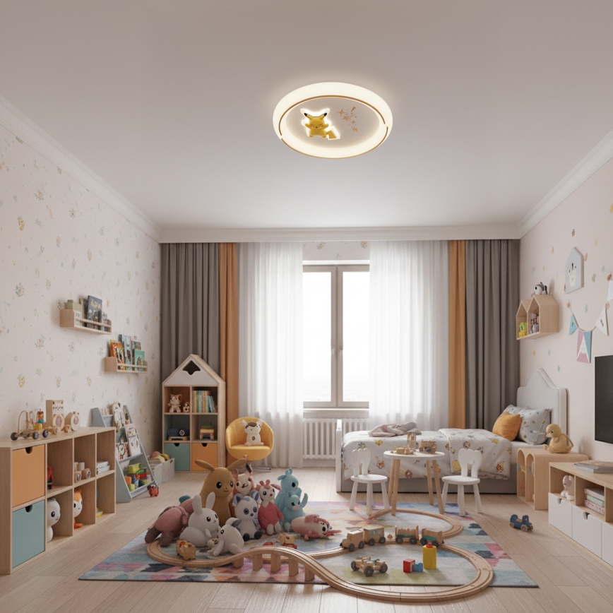 Brilagi - Plafonnier LED pour enfants THUNDER LED/90W/230V 3000/4500/6000K Ø 50 cm