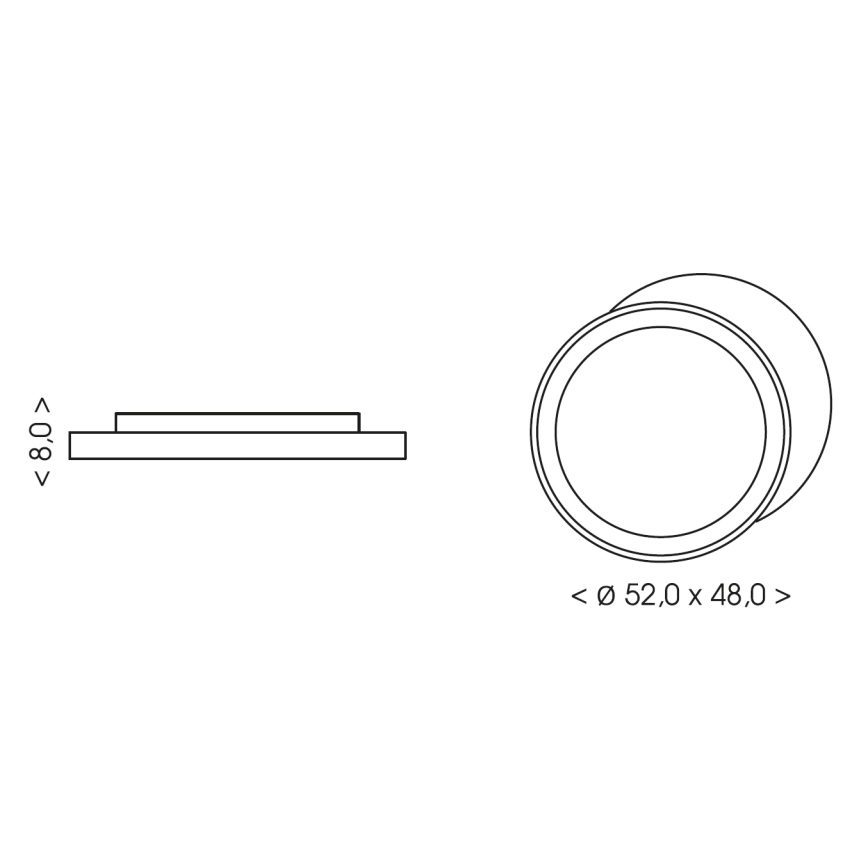BRILAGI - LED Plafonnier pour enfants ASTRO LED/80W/230V 3000/4500/6000K 48x52 cm