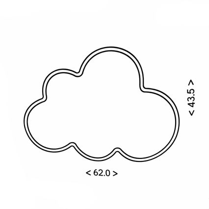 Brilagi - Plafonnier LED pour enfants CLOUD LED/54W/230V blanc