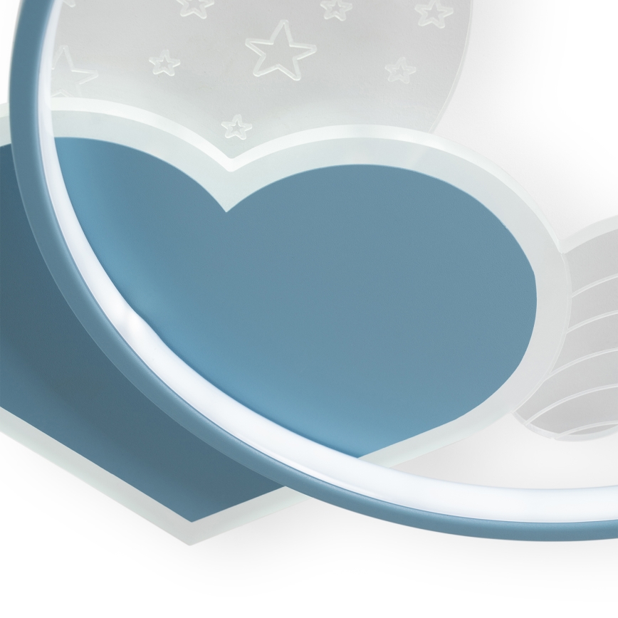 Brilagi - Plafonnier LED pour enfants LOVE LED/48W/230V 3000/4500/6000K bleu