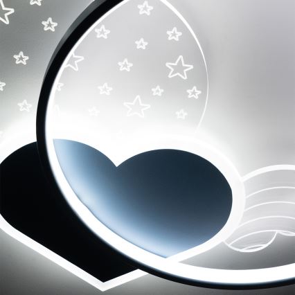 Brilagi - Plafonnier LED pour enfants LOVE LED/48W/230V 3000/4500/6000K bleu