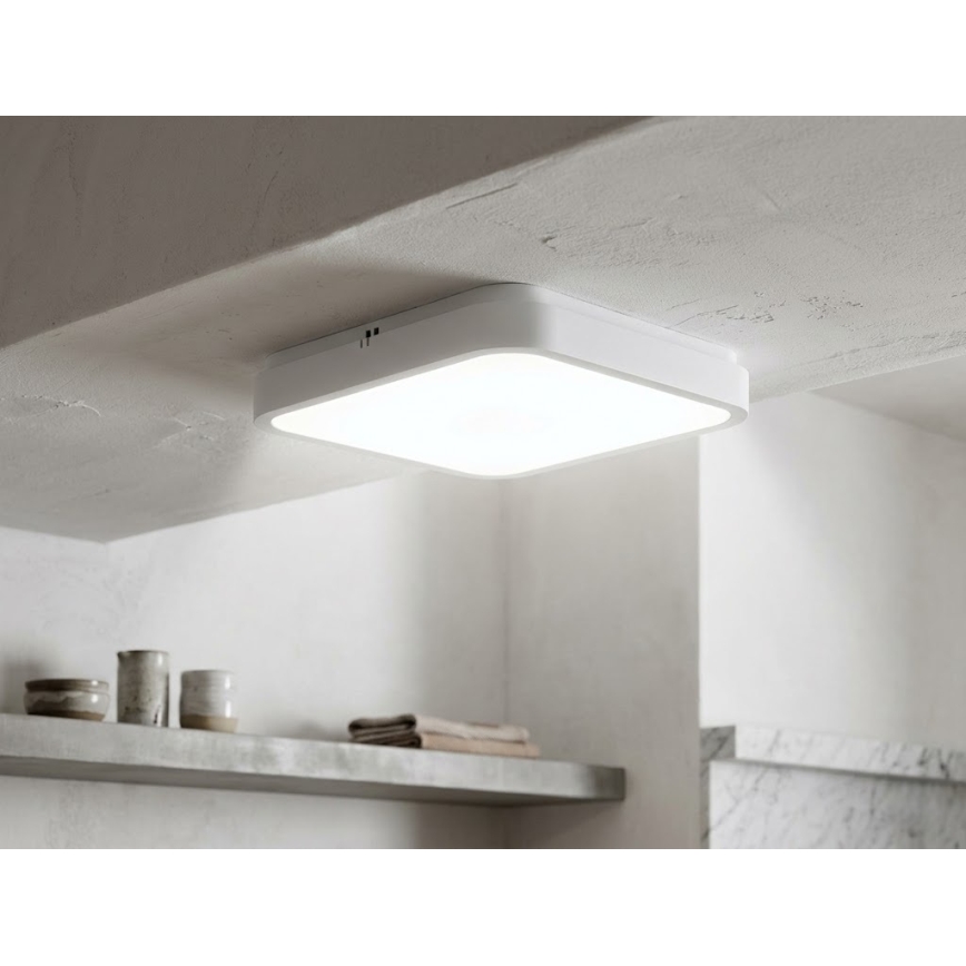 Brilagi - Plafonnier LED pour salle de bains ZENNA LED/24W/230V 34,5x34,5 cm IP44 blanc