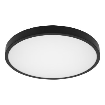 Brilagi - Plafonnier LED pour salle de bains avec capteur ZENNA LED/24W/230V Ø 35 cm IP44 noir + télécommande