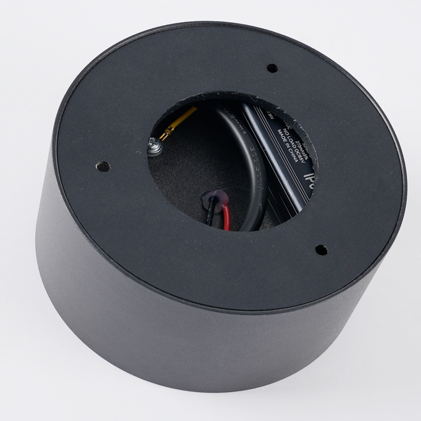 Brilagi - Plafonnier LED de salle de bains FORIS LED/14W/230V Ø 12 cm anthracite IP44