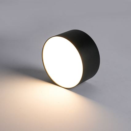 Brilagi - Plafonnier LED de salle de bains FORIS LED/14W/230V Ø 12 cm noir IP44