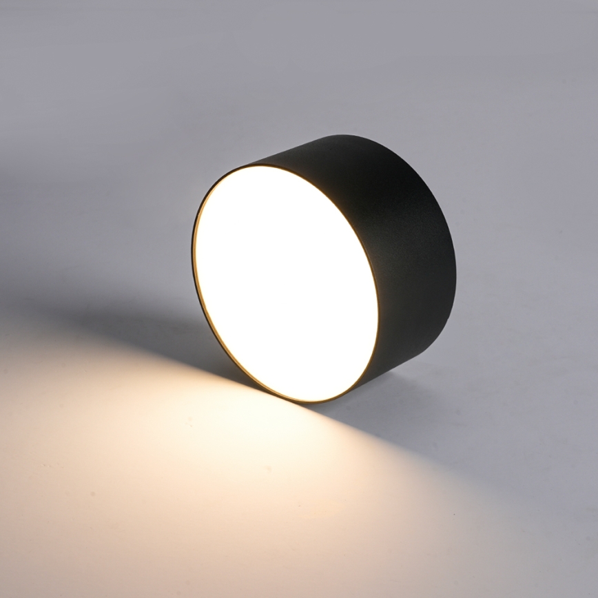 Brilagi - Plafonnier LED de salle de bains FORIS LED/14W/230V Ø 12 cm noir IP44