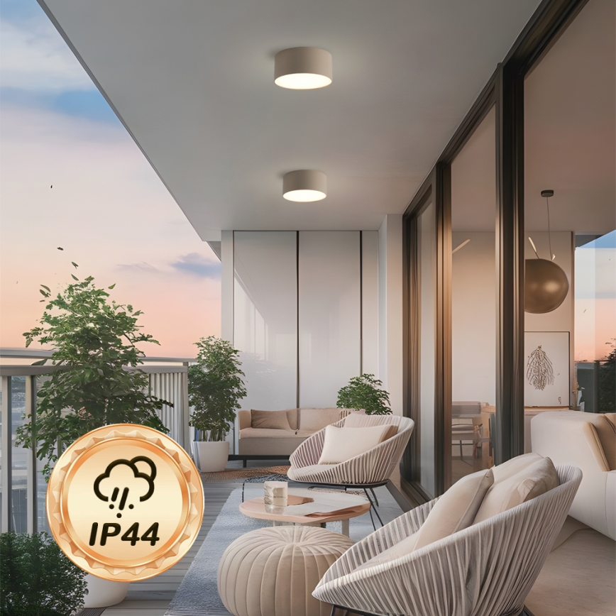 Brilagi - Plafonnier LED pour salle de bains FORIS LED/20W/230V Ø 15 cm beige IP44