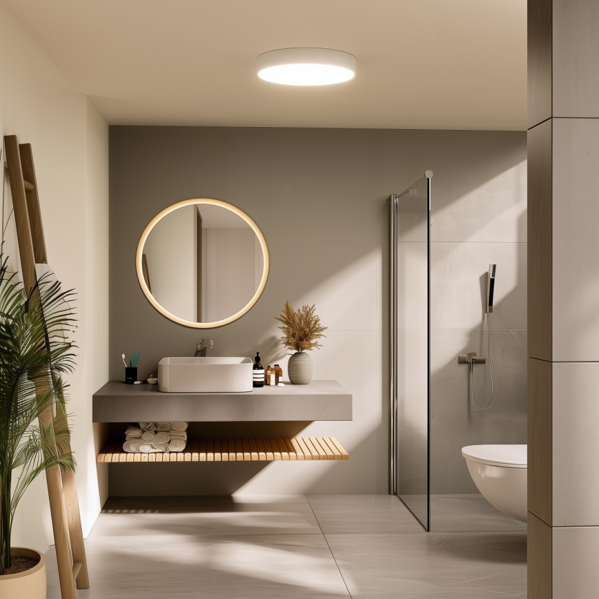 Brilagi - Plafonnier LED pour salle de bains POOL LED/36W/230V 3000/4000/5500K Ø 40 cm IP54 blanc