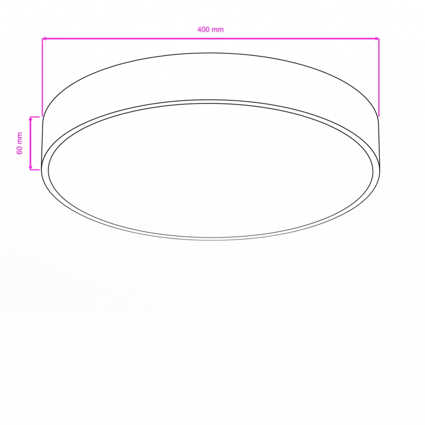 Brilagi - Plafonnier LED pour salle de bains POOL LED/36W/230V 3000/4000/5500K Ø 40 cm IP54 bronze