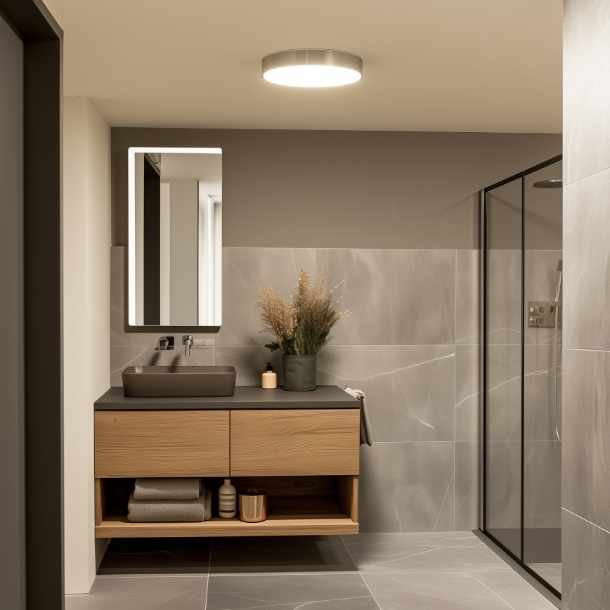 Brilagi - Plafonnier LED pour salle de bains POOL LED/36W/230V 3000/4000/5500K Ø 40 cm IP54 chrome mat