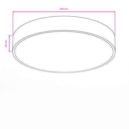 Brilagi - Plafonnier LED pour salle de bains POOL LED/36W/230V 3000/4000/5500K Ø 40 cm IP54 chrome mat