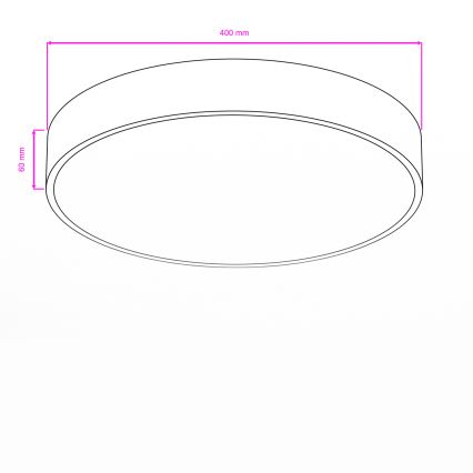 Brilagi - Plafonnier LED pour salle de bains POOL LED/36W/230V 3000/4000/5500K Ø 40 cm IP54 laiton