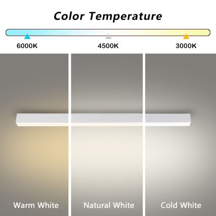 Brilagi - Plafonnier LED pour salle de bains SLEEKLINE LED/40W/230V 3000/4500/6000K blanc IP44