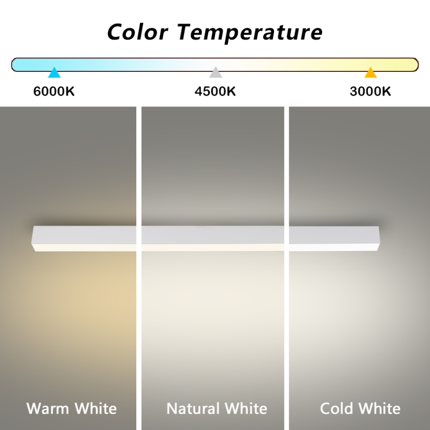 Brilagi - Plafonnier LED pour salle de bains SLEEKLINE LED/40W/230V 3000/4500/6000K blanc IP44