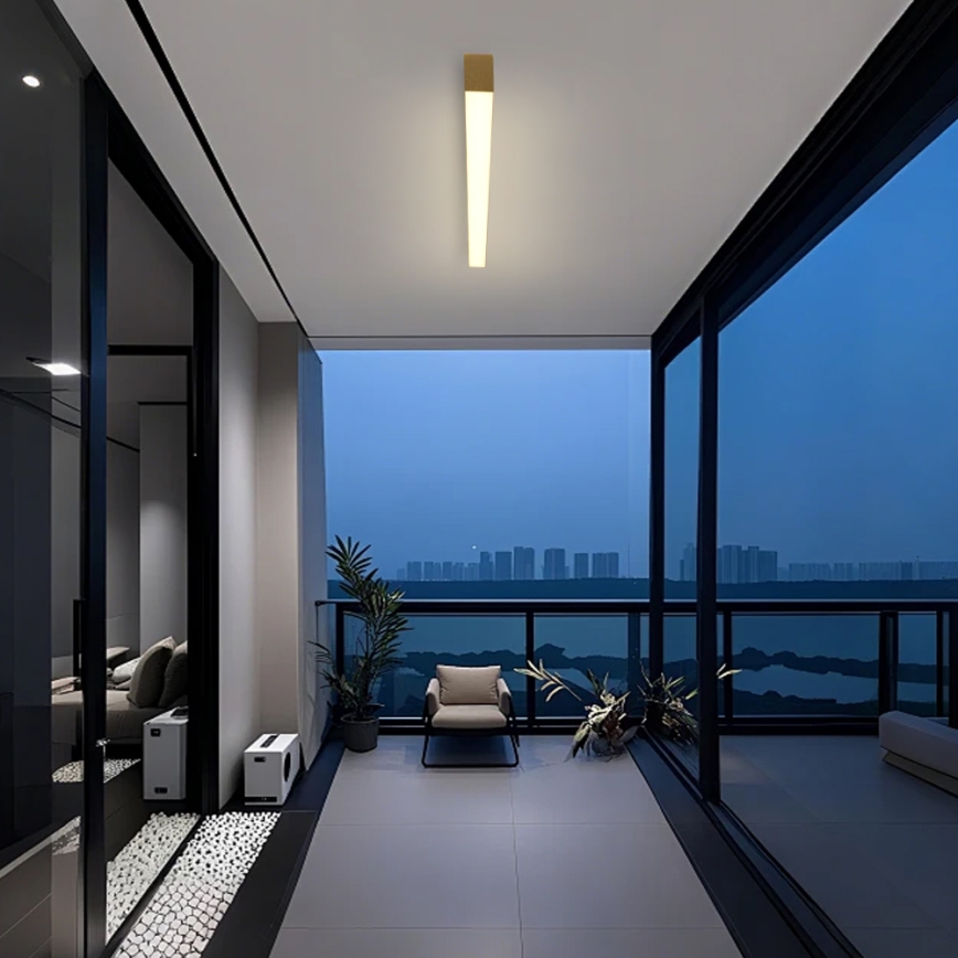 Brilagi - Plafonnier LED pour salle de bains SLEEKLINE LED/40W/230V 3000/4500/6000K doré IP44