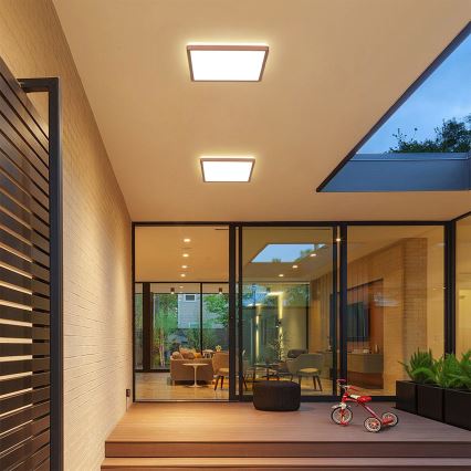 Brilagi - Plafonnier LED pour salle de bains ULTRA SLIM LED/18W/230V 30x30 cm or rose IP54