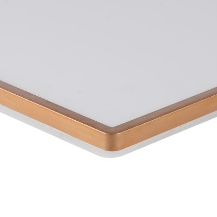Brilagi - Plafonnier LED pour salle de bains ULTRA SLIM LED/18W/230V 30x30 cm or rose IP54