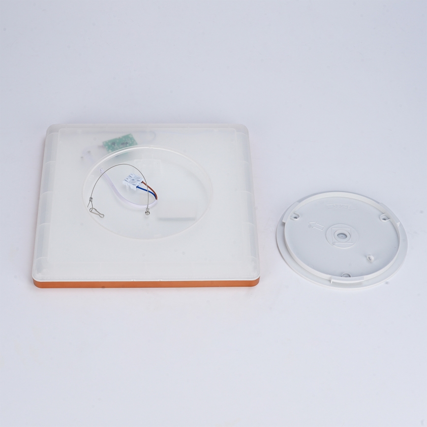 Brilagi - Plafonnier LED pour salle de bains ULTRA SLIM LED/18W/230V 30x30 cm or rose IP54