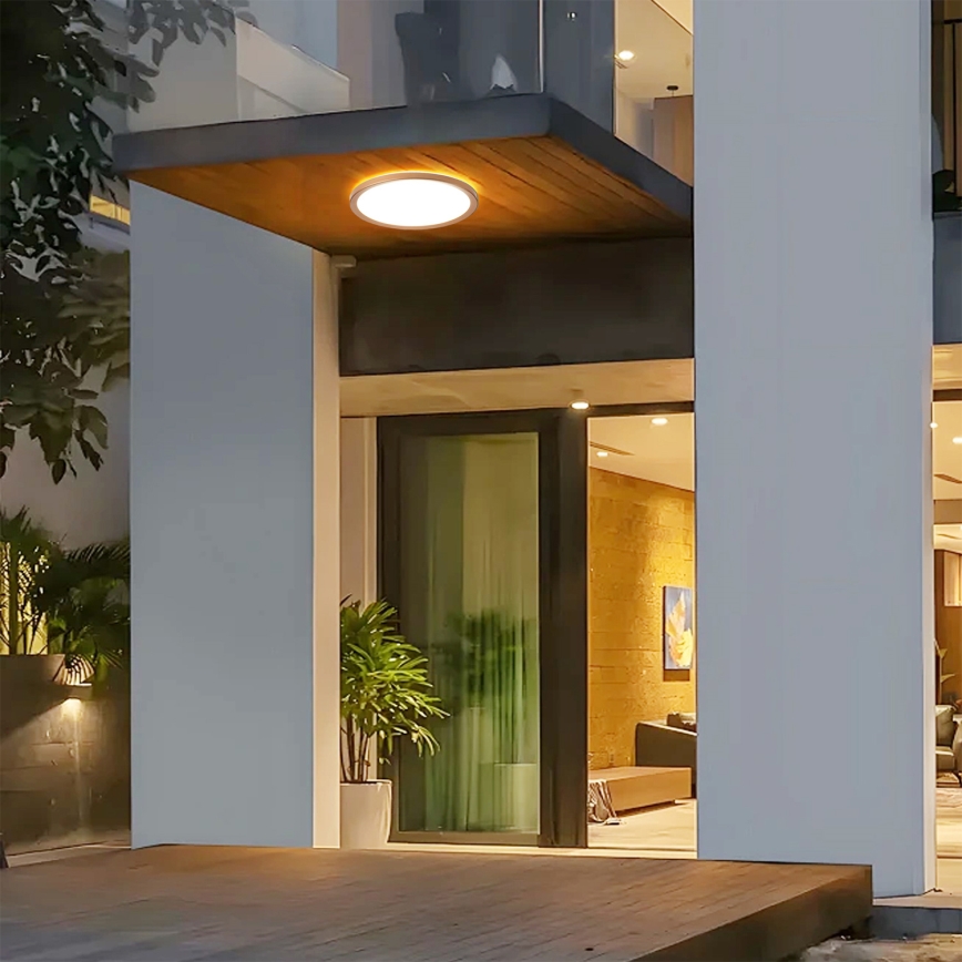 Brilagi - Plafonnier de salle de bains ULTRA SLIM LED/24W/230V Ø 42 cm or rose IP54