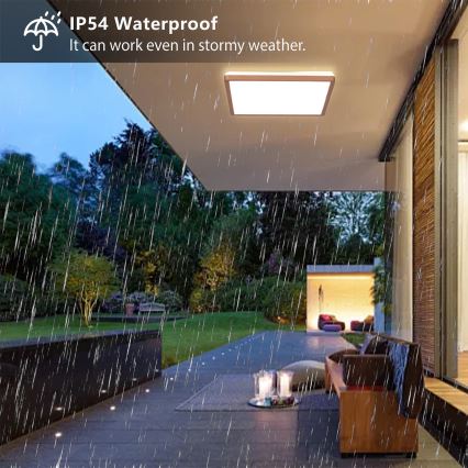 Brilagi - Plafonnier LED ULTRA SLIM pour salle de bains LED/24W/230V 42x42 cm or rose IP54